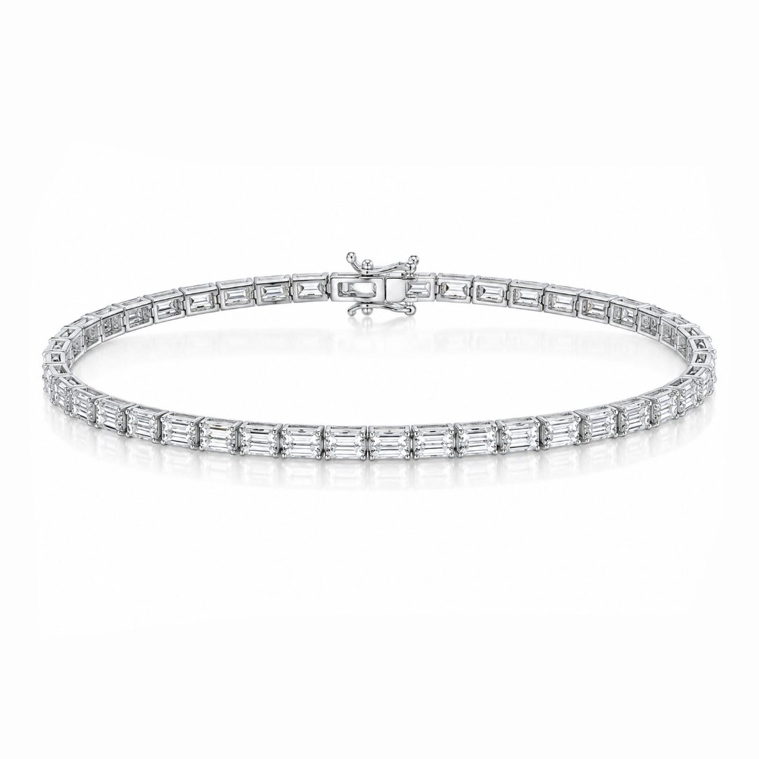 6 ct Emerald-Cut Tennis Bracelet
