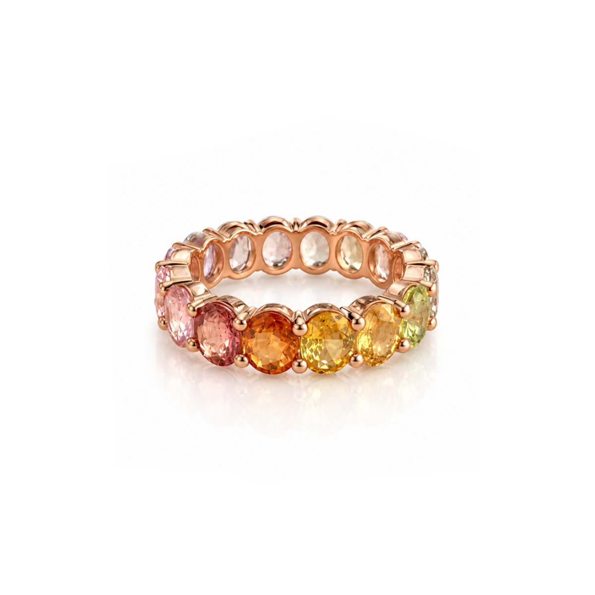 Oval Pastel Eternity Ring