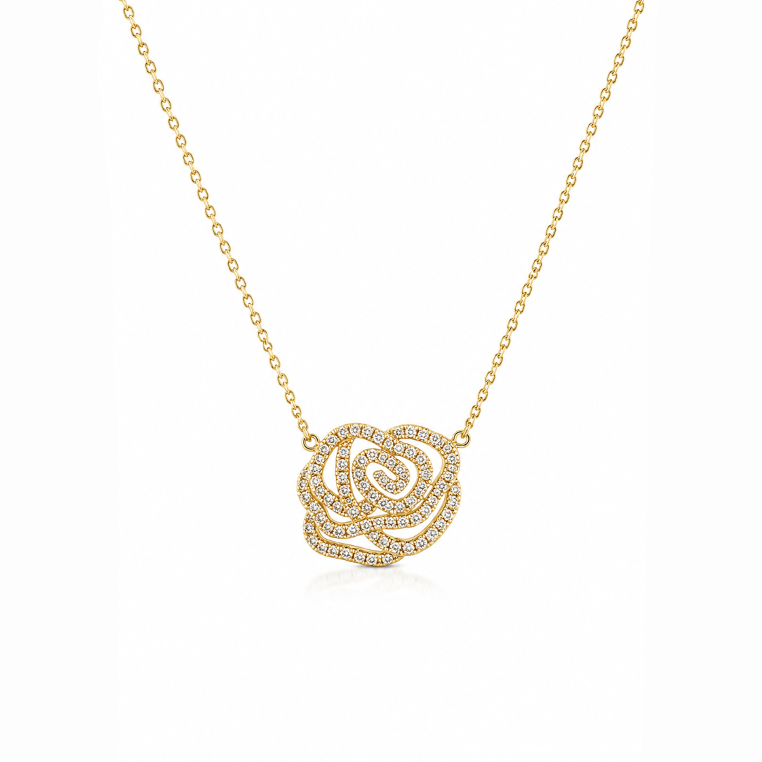 Rose Diamond Necklace