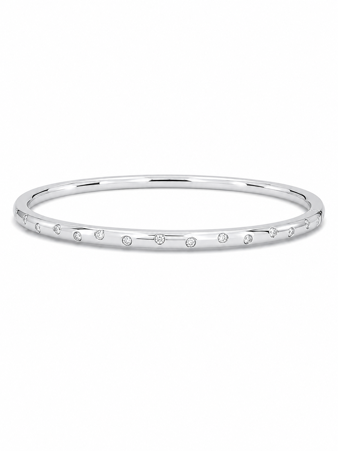 Scattered Diamond Bangle