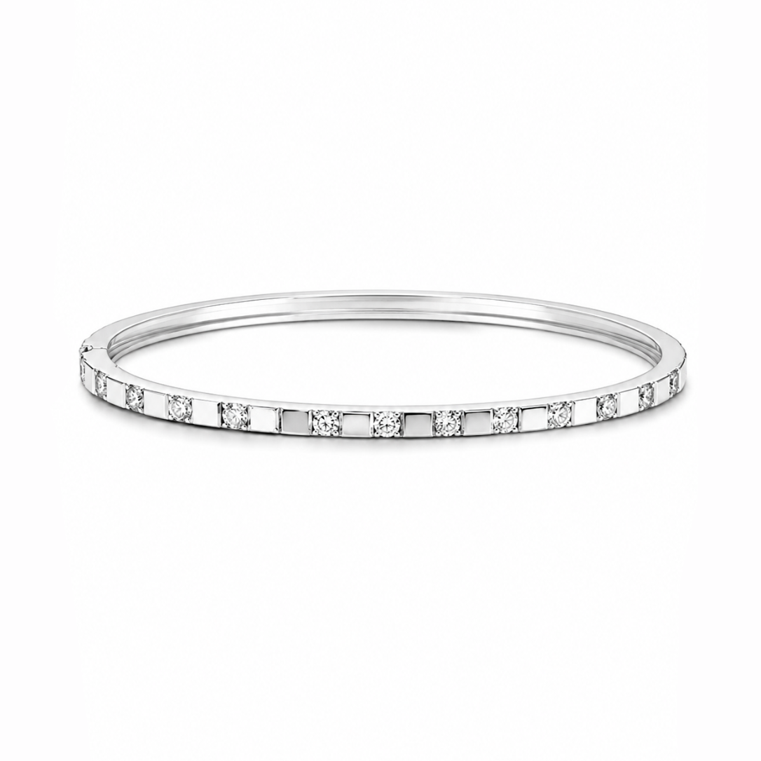 Diamond Station Line Bangle