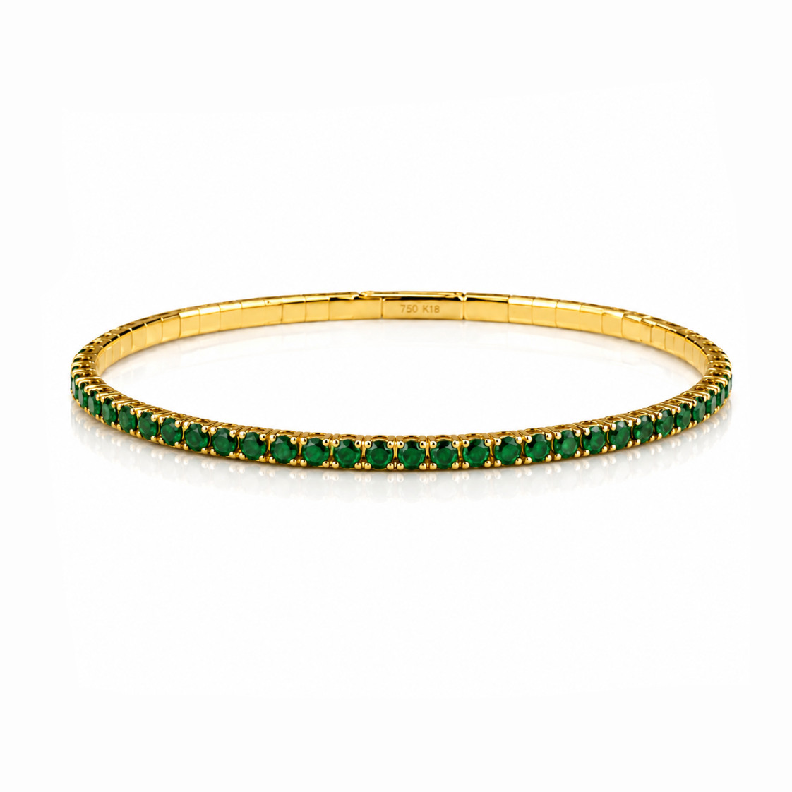 Emerald Bendy Bangle