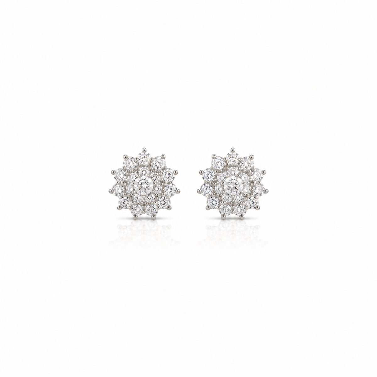 Sunflower Diamond Earrings