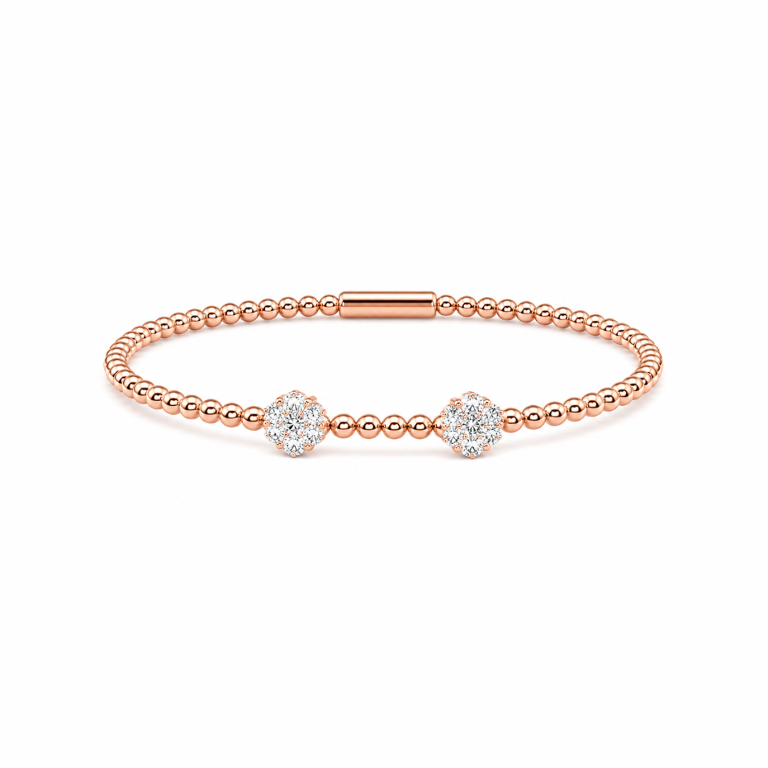 Double Flower Bracelet