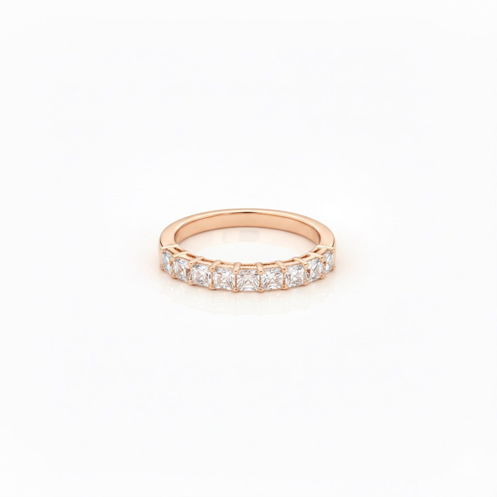 Asscher Cut Diamond Band
