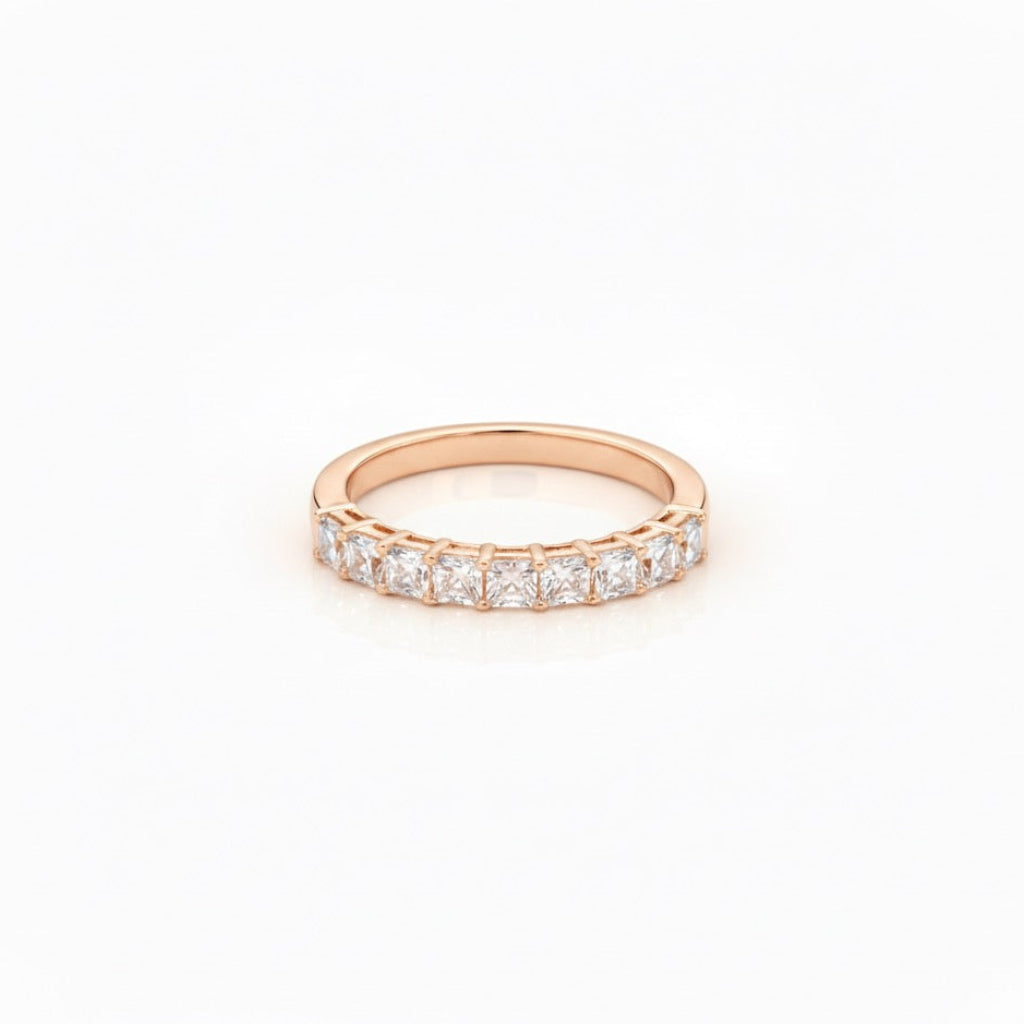 Asscher Cut Diamond Band