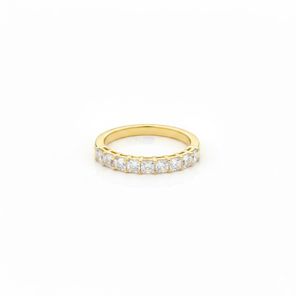 Asscher Cut Diamond Band