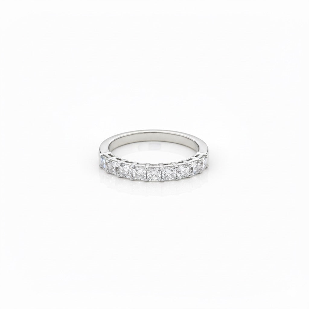 Asscher Cut Diamond Band