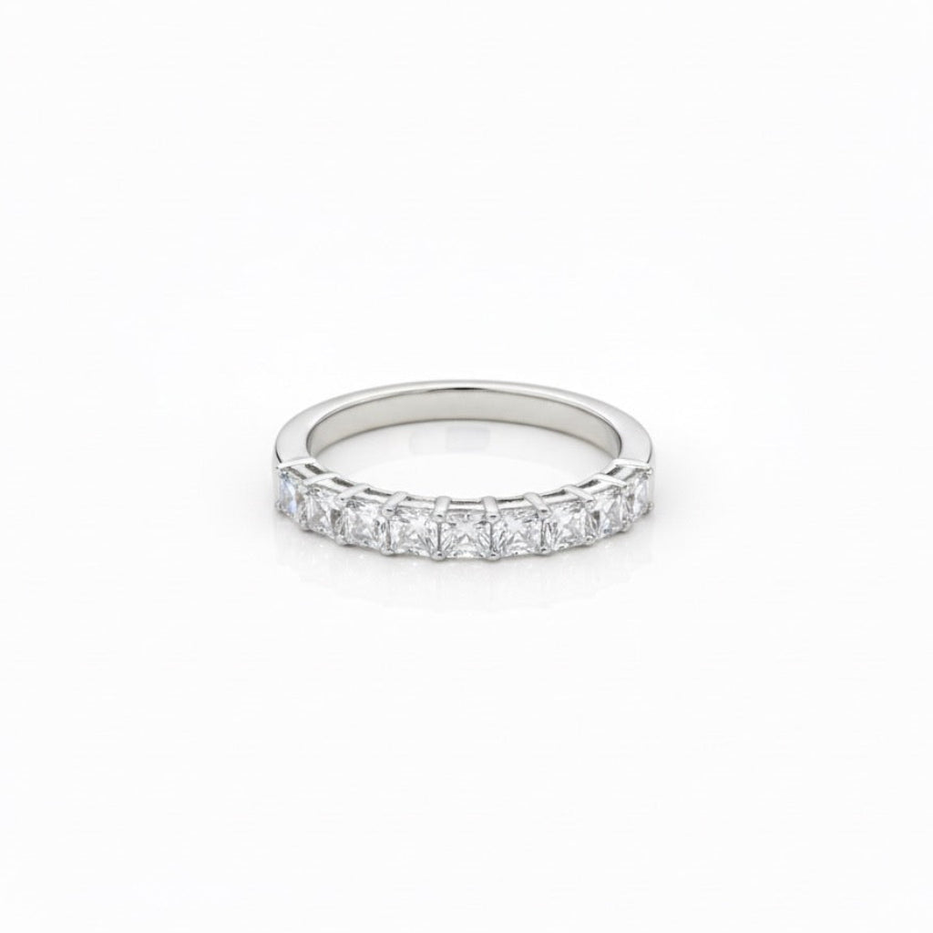Asscher Cut Diamond Band
