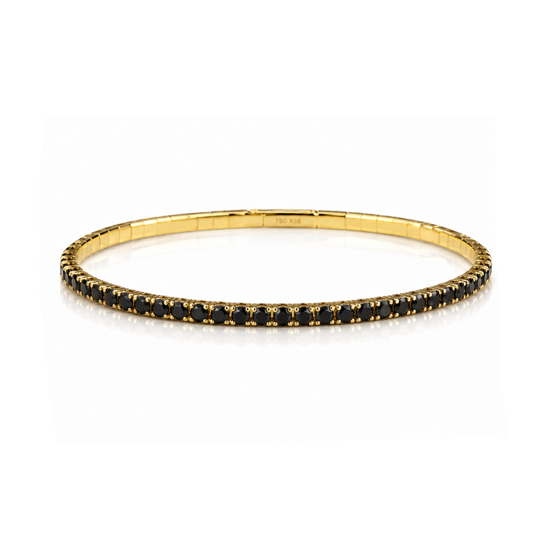 Black Diamond Bendy Bangle