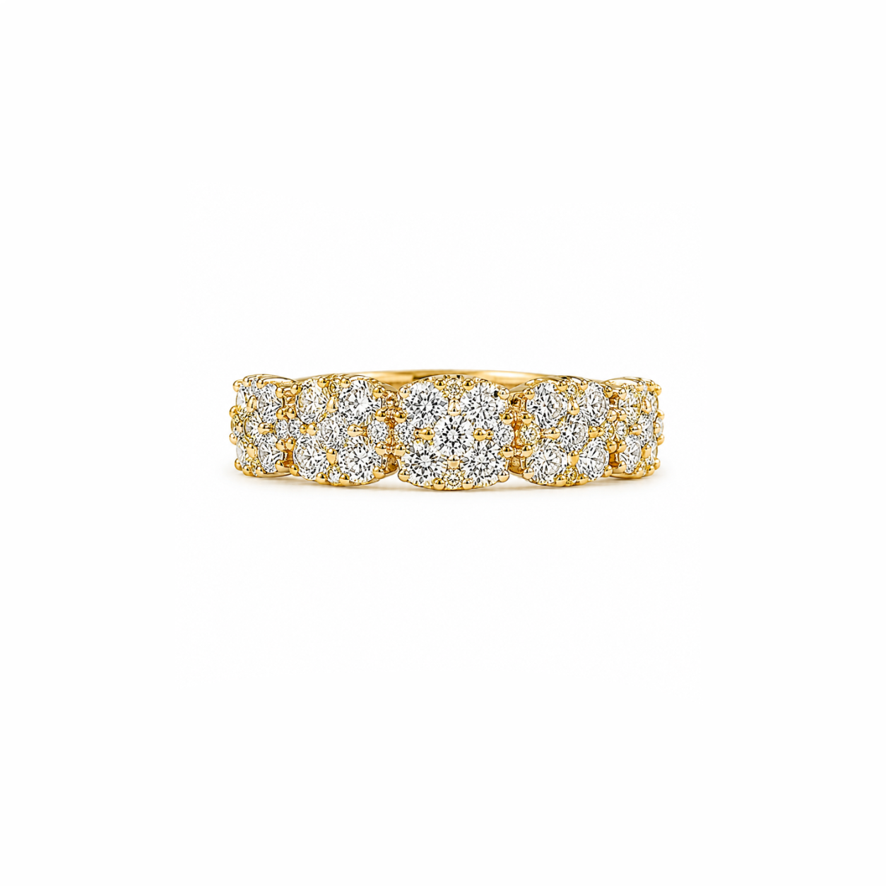 Diamond Cluster Band Ring