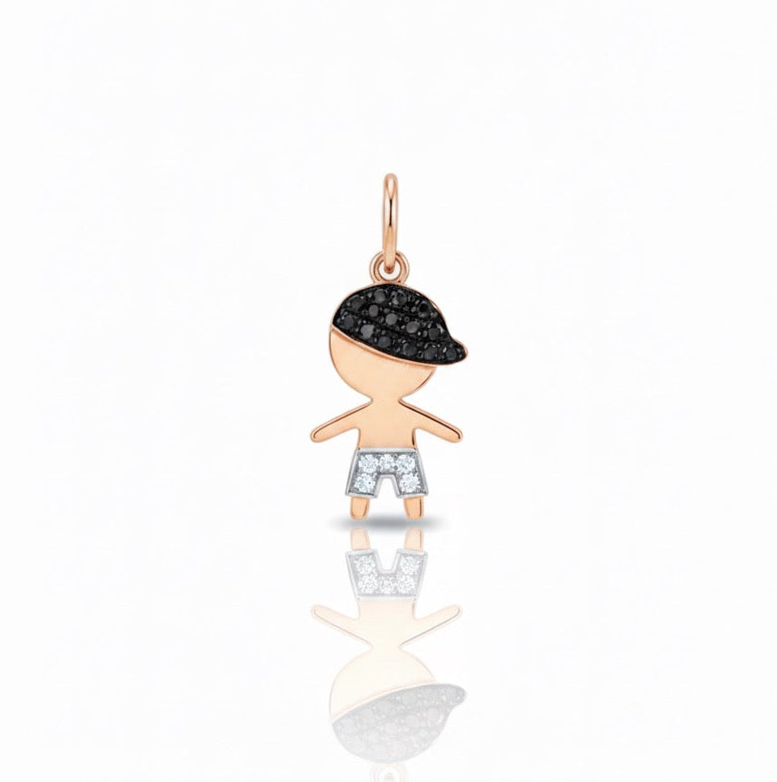 Black Diamond Boy Pendant