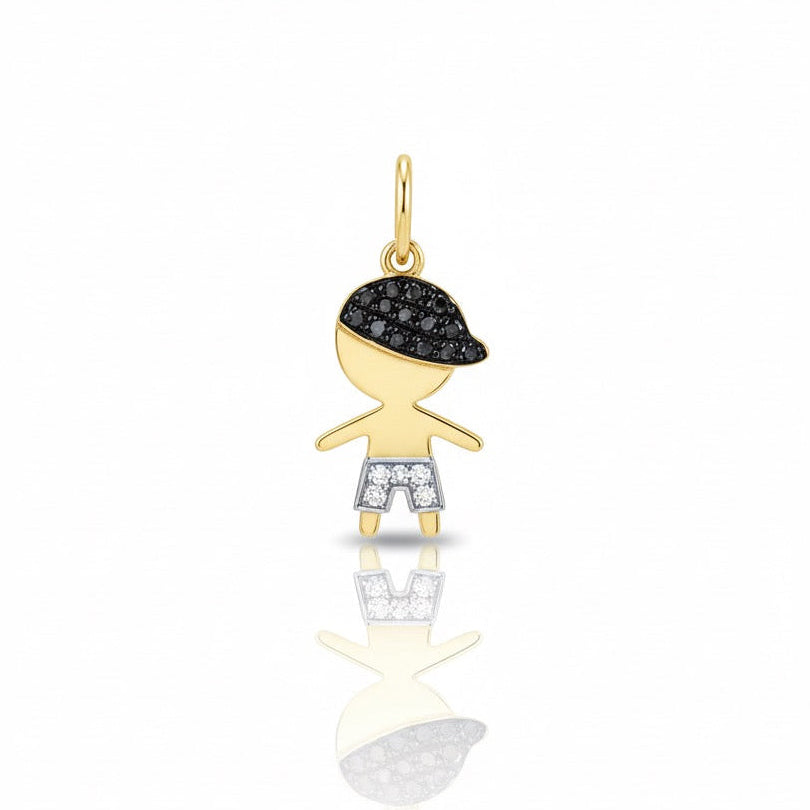 Black Diamond Boy Pendant