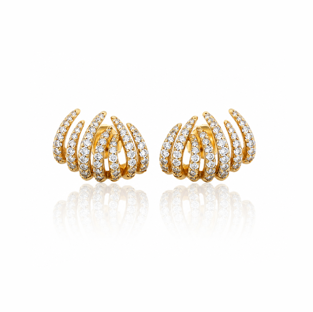 Pavé Diamond Claw Climbers