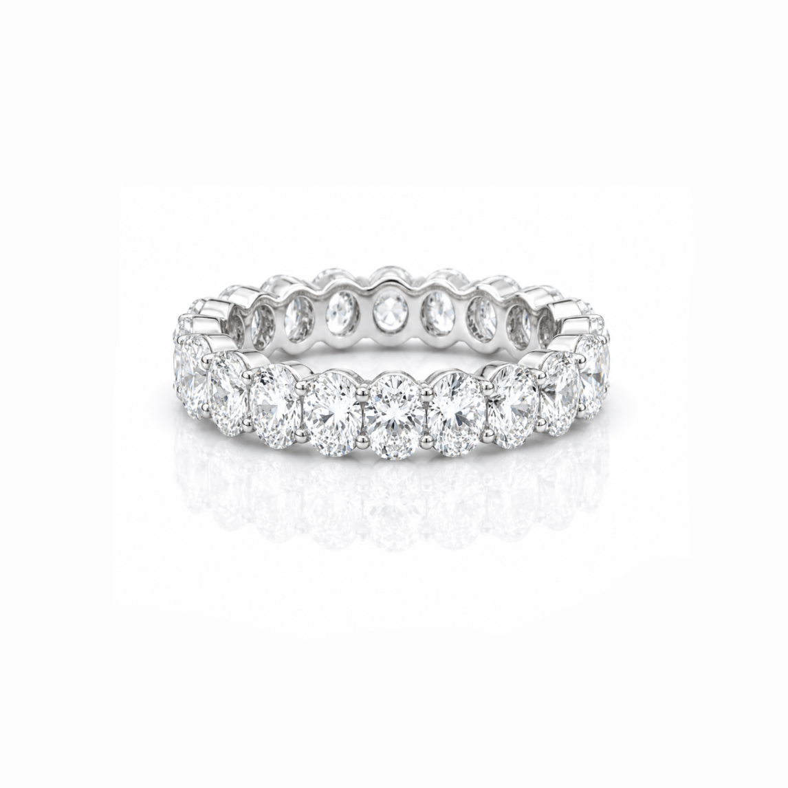 Oval Diamond Eternity Band