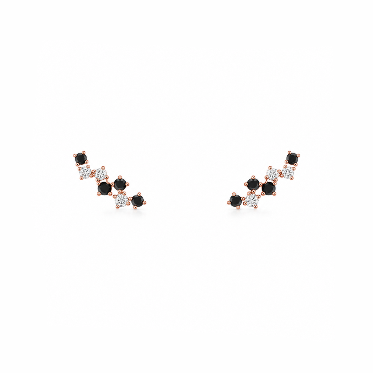 Black Diamond Climber Earrings