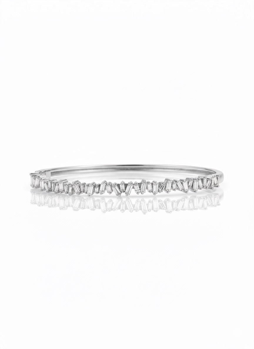 Crazy Baguette Diamond Bangle