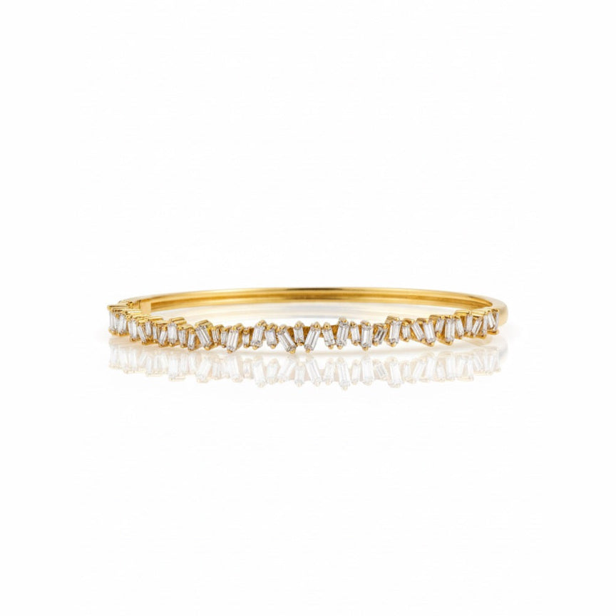 Crazy Baguette Diamond Bangle