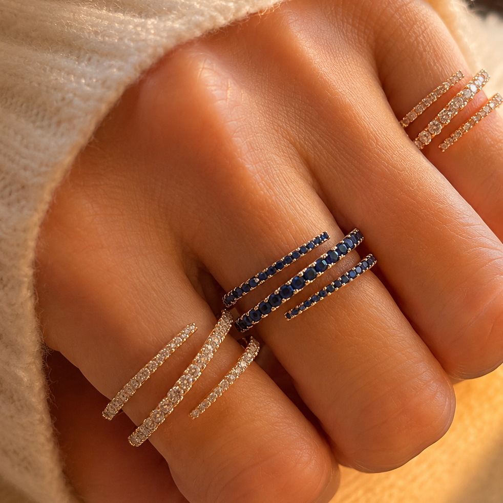Diamond Coil Ring