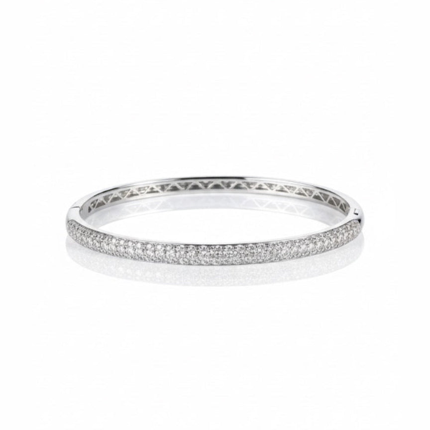 Domed Pavé Bangle