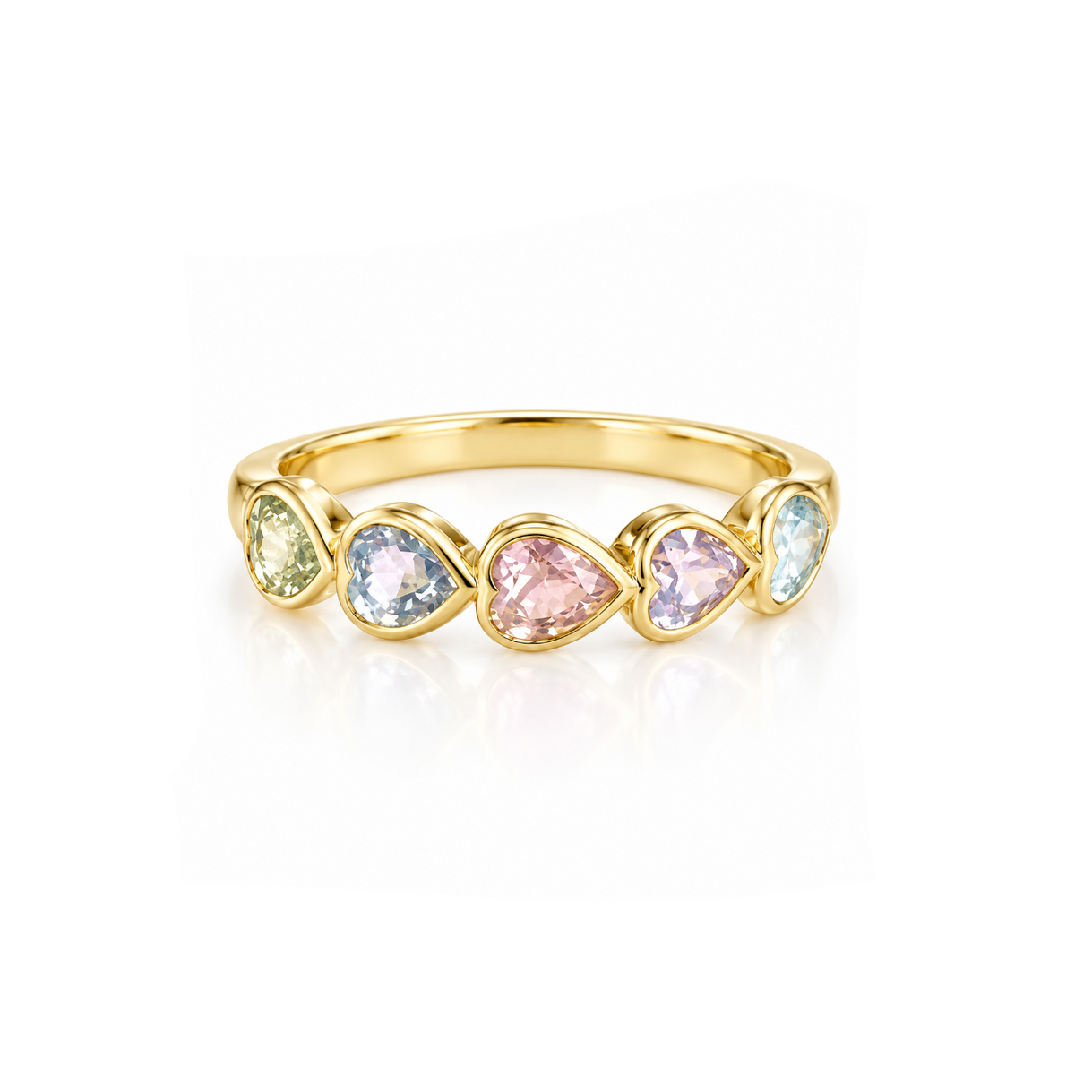 Pastel Heart Ring