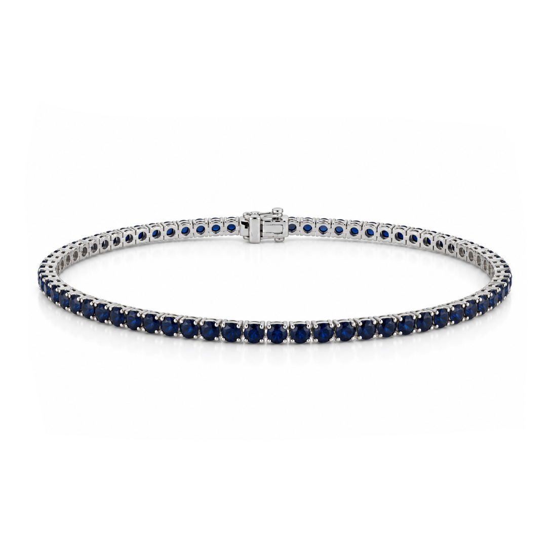 Blue Sapphire Tennis Bracelet