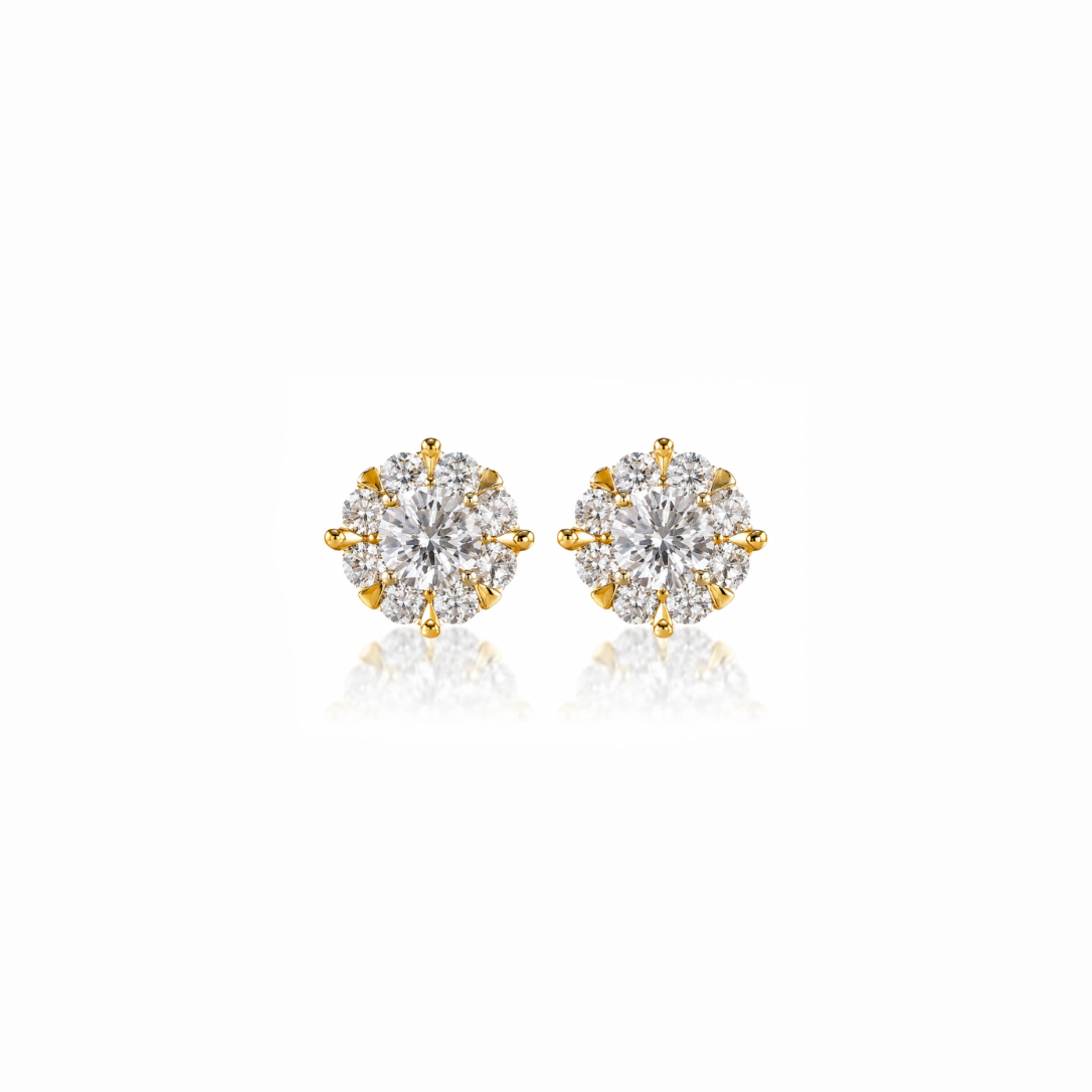 Midi Diamond Cluster Studs