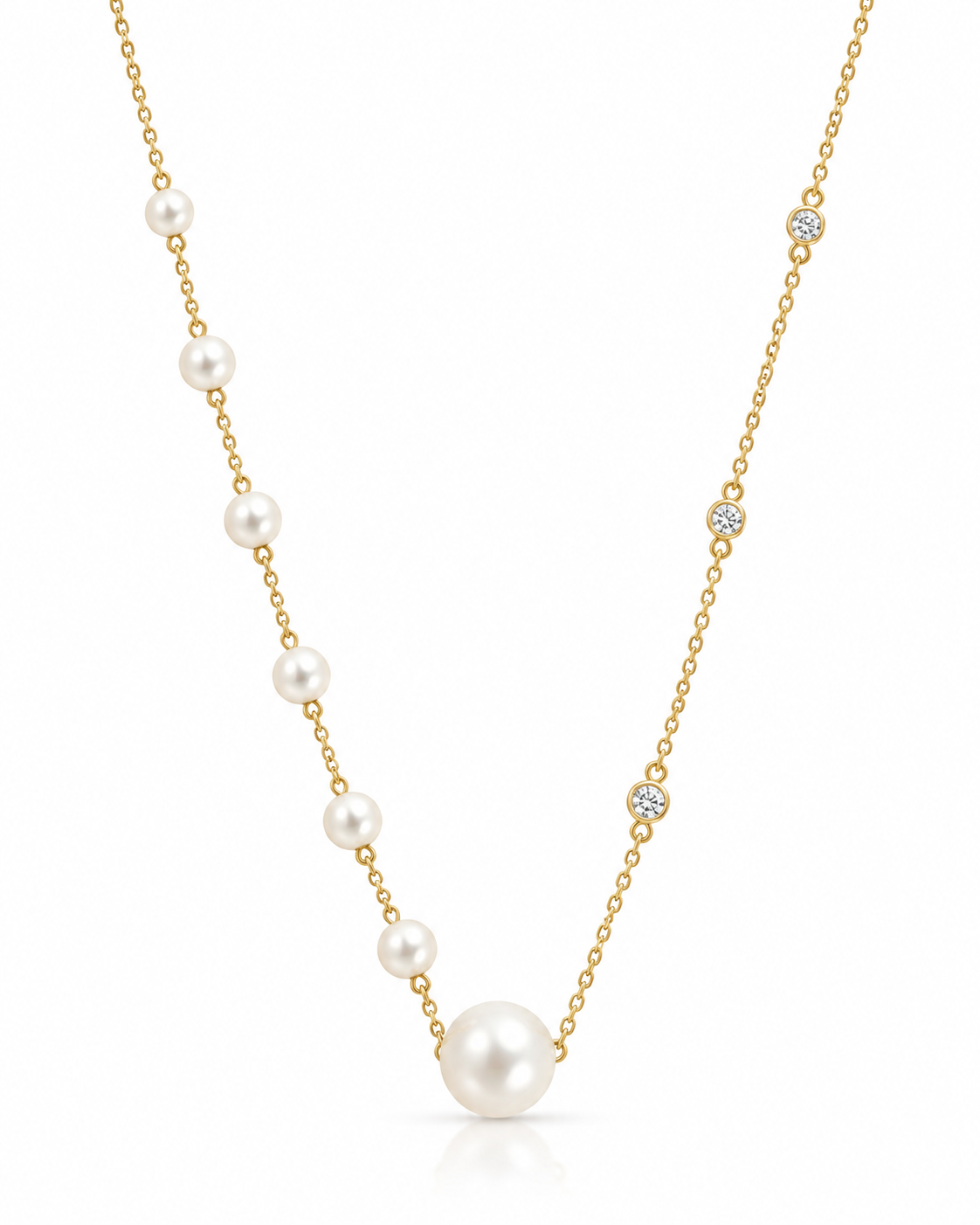 Pearl and Diamond Necklace