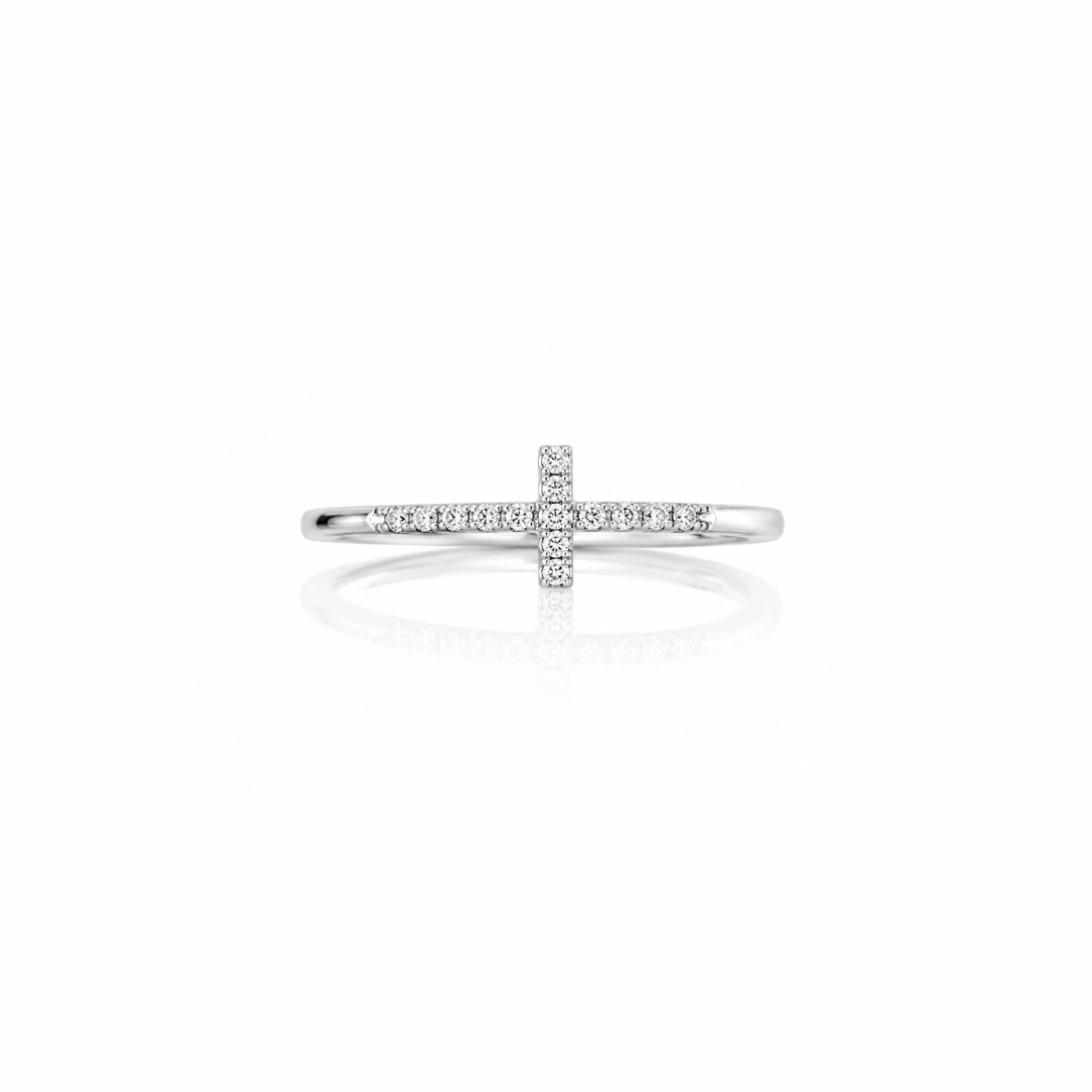 Diamond Cross Ring