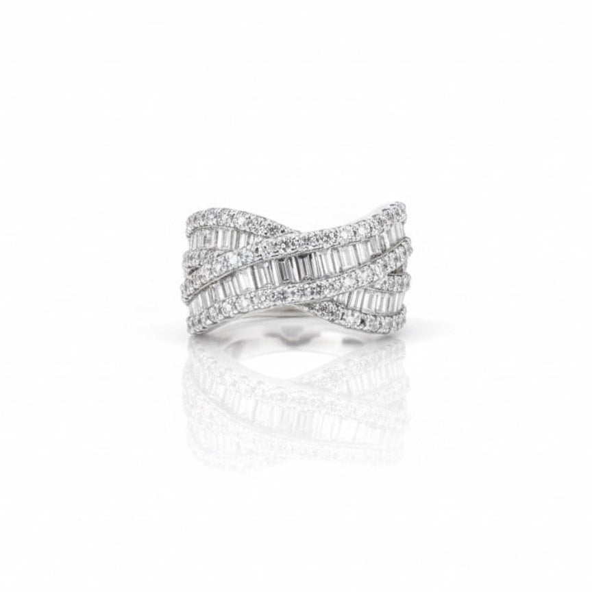 Baguette Cross Ring