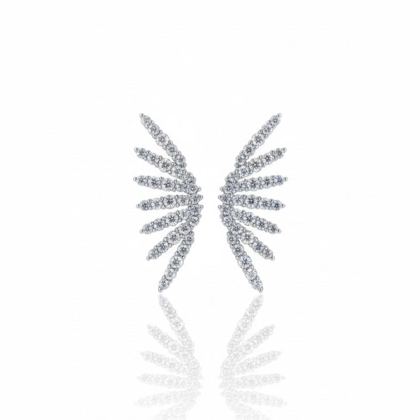 Pavé Diamond Wing Climbers