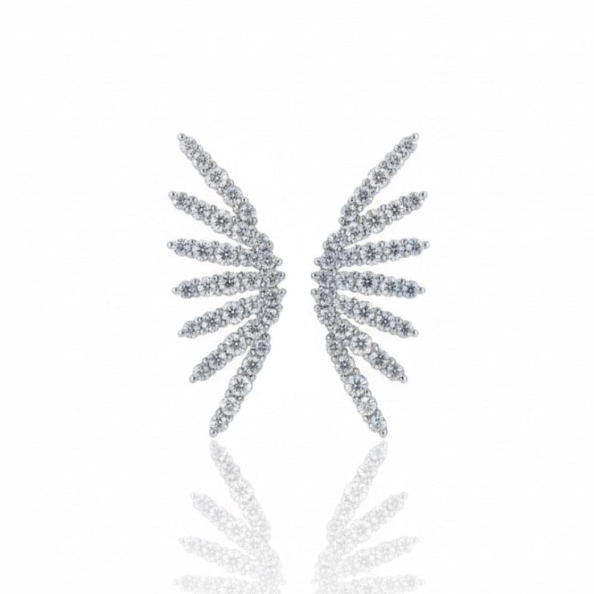 Pavé Diamond Wing Climbers