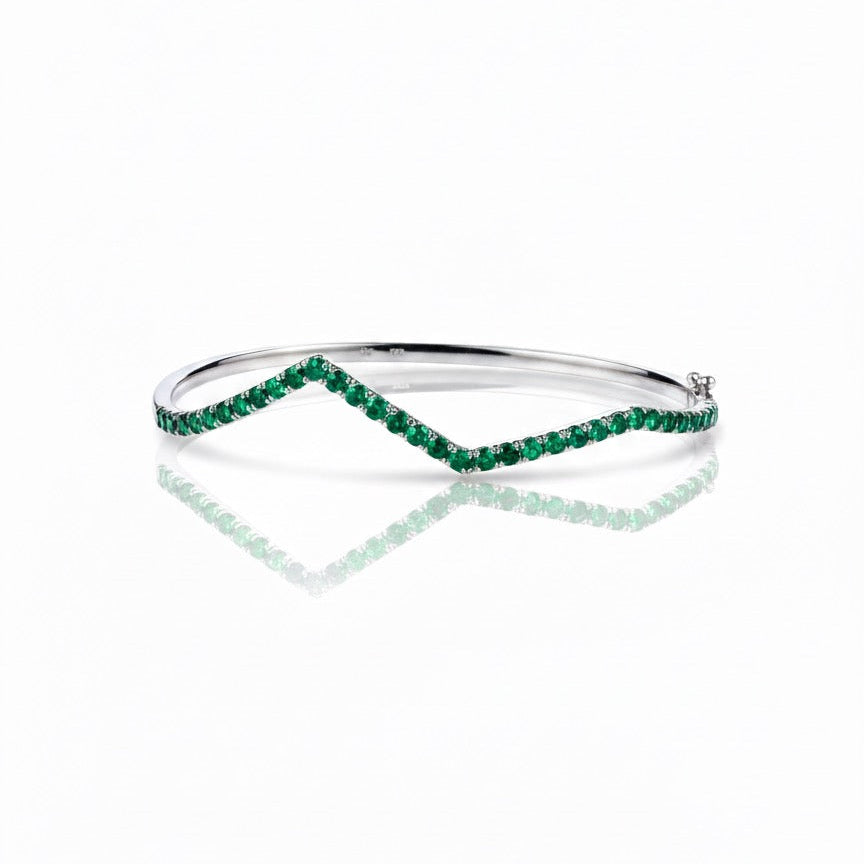 Pointed Pavé Bangle