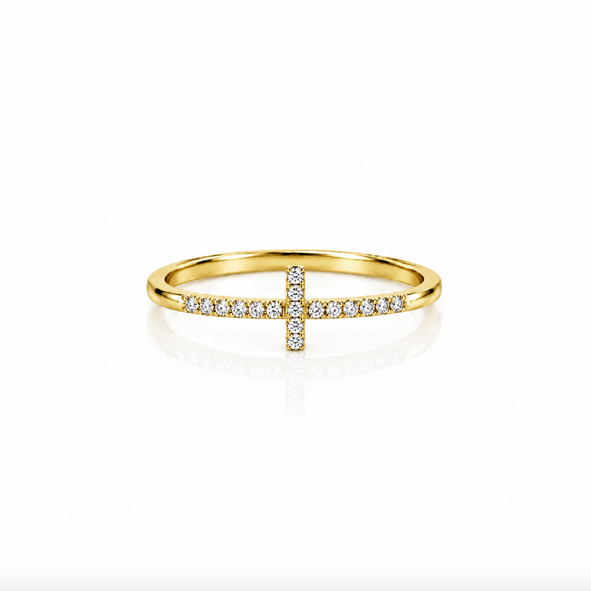 Diamond Cross Ring