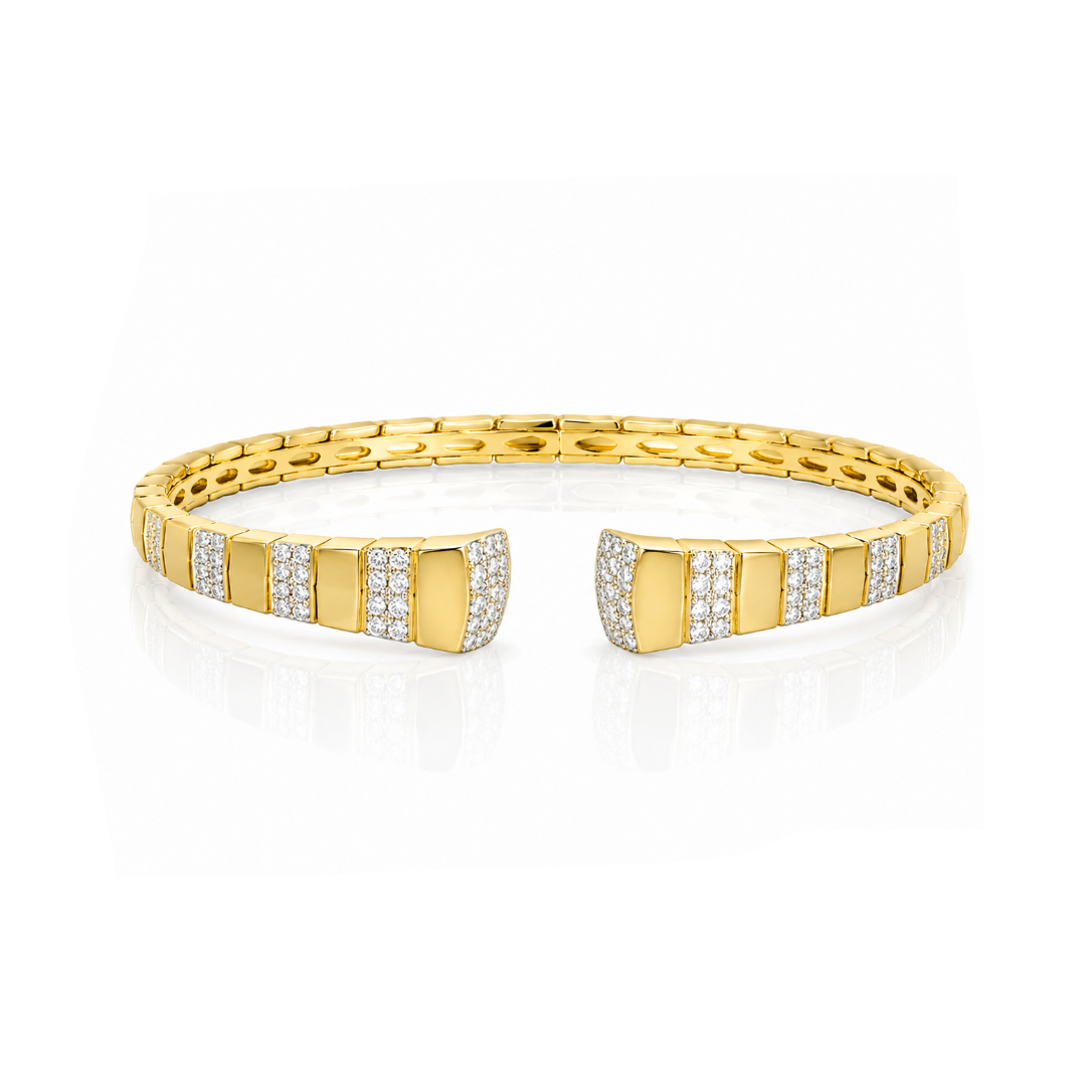 Diamond Open Bangle