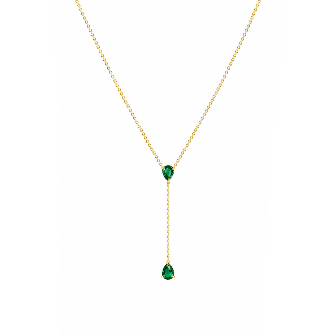 Pear Drop Dainty Lariat