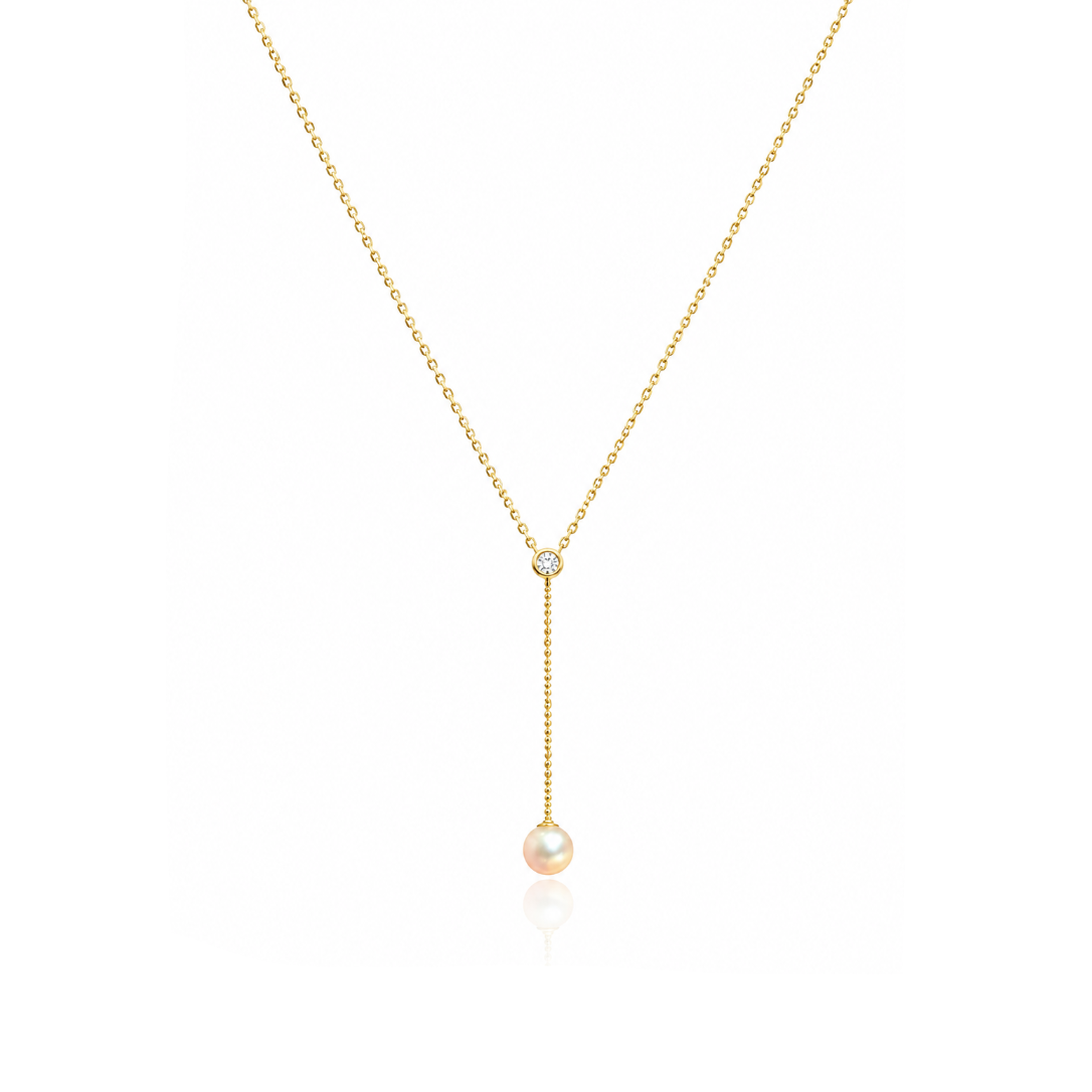 Pearl Drop Dainty Lariat