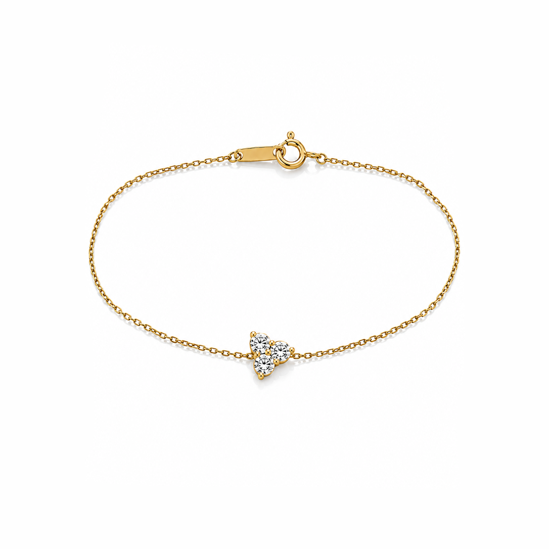 Trinity Diamond Chain Bracelet