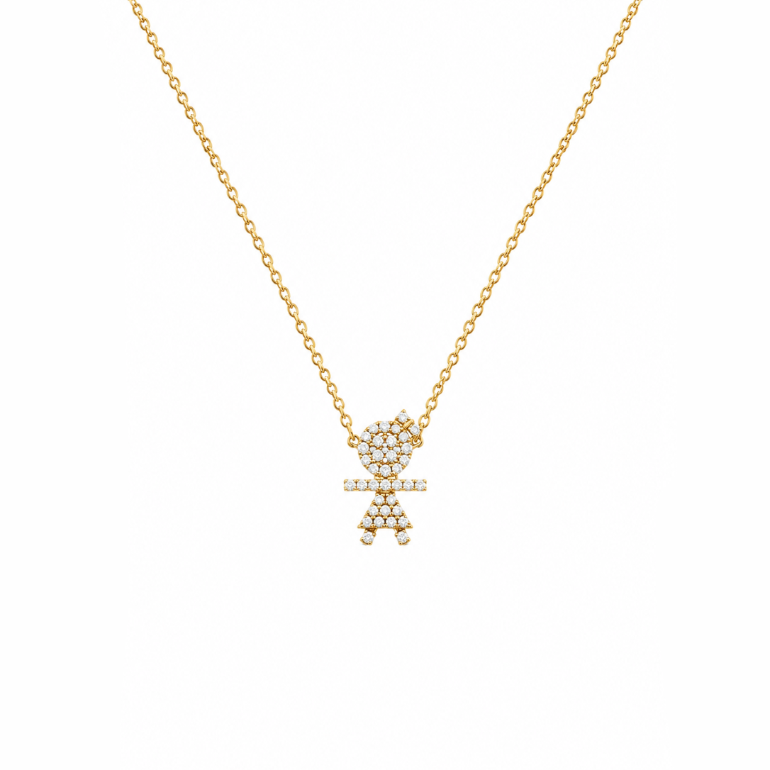 Girl Diamond Necklace