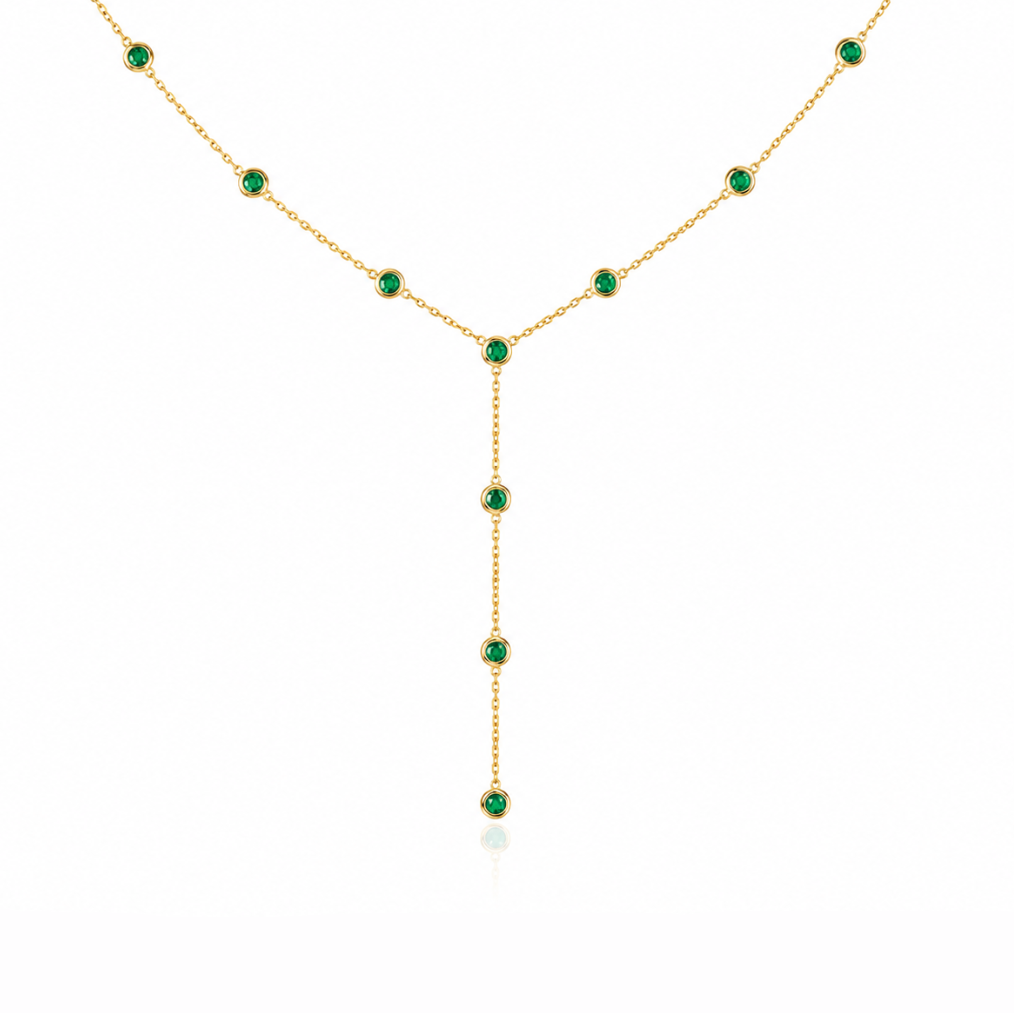 Emerald Drop Lariat
