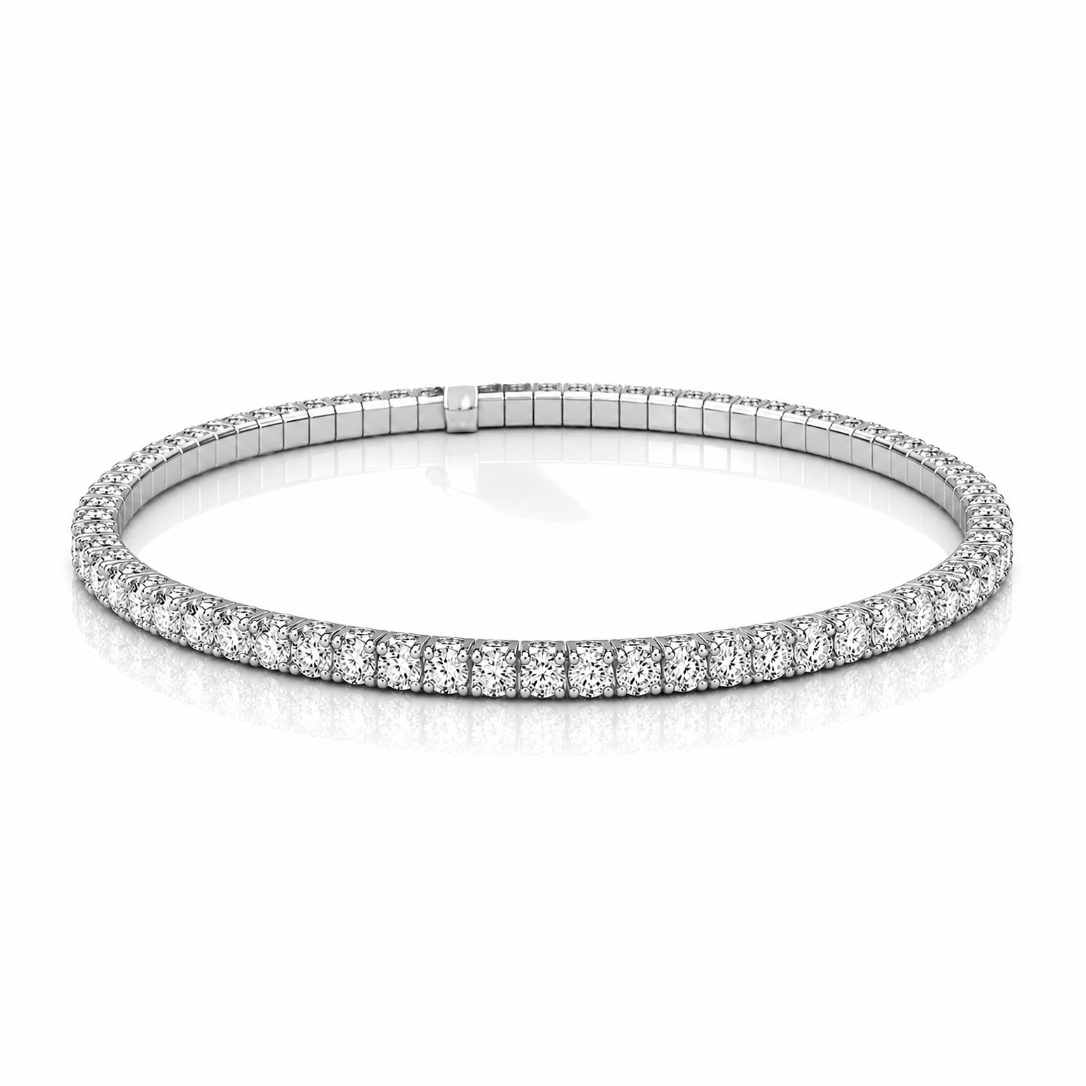 Stretchy Diamond Tennis Bracelet