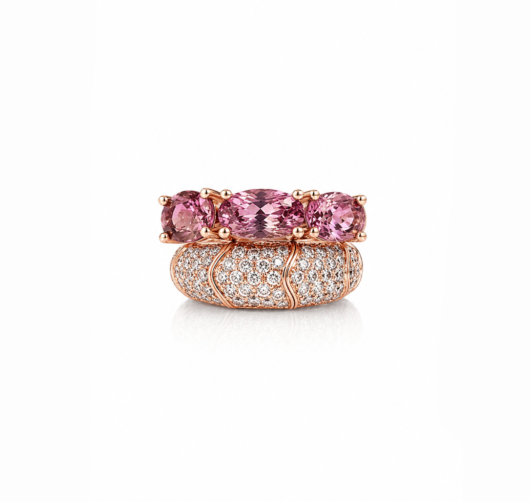 Pink Tourmaline Seraphine Ring