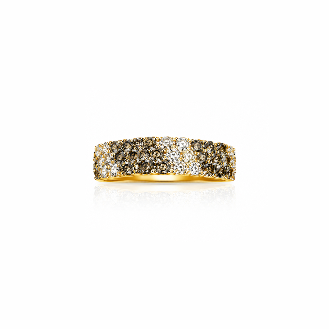 Gemstone & Diamond Pavé Band