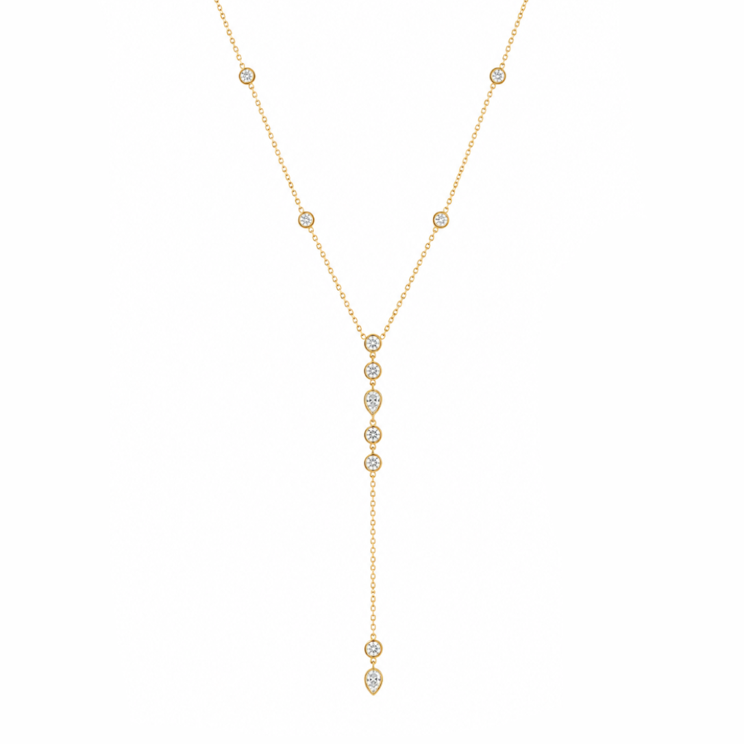 Bezel Drop Lariat