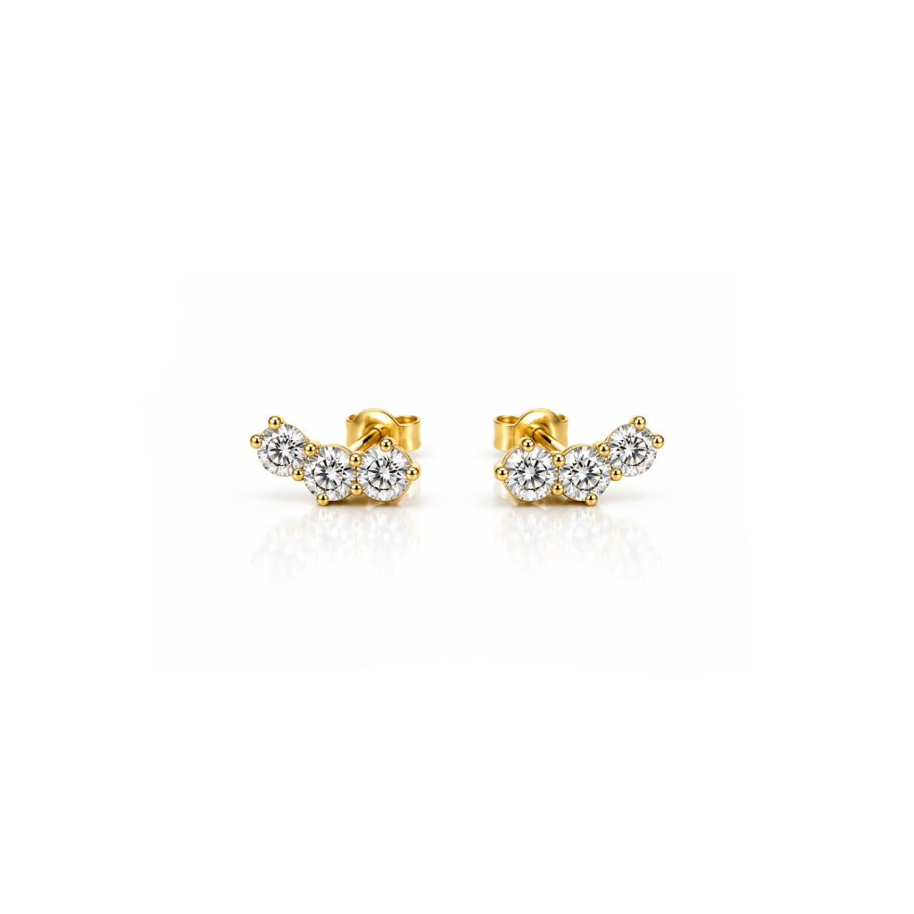 Petite Arc Diamond Studs