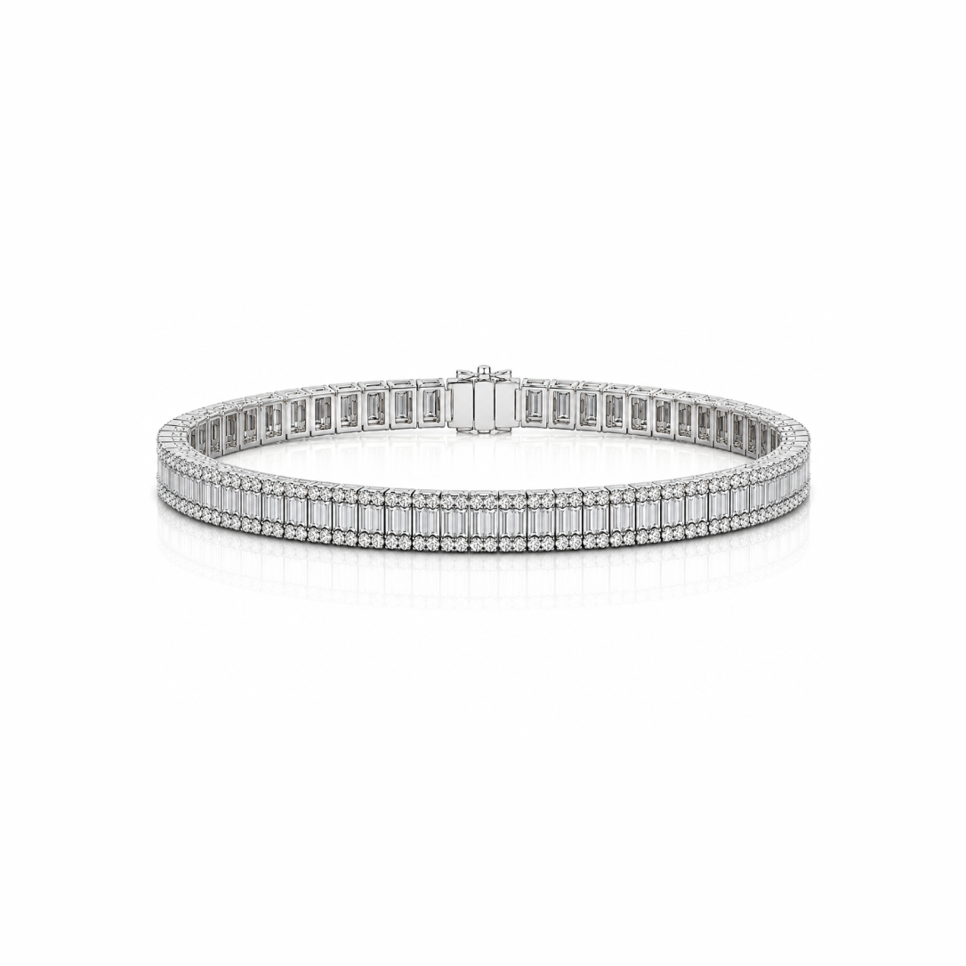 Baguette Frame Tennis Bracelet