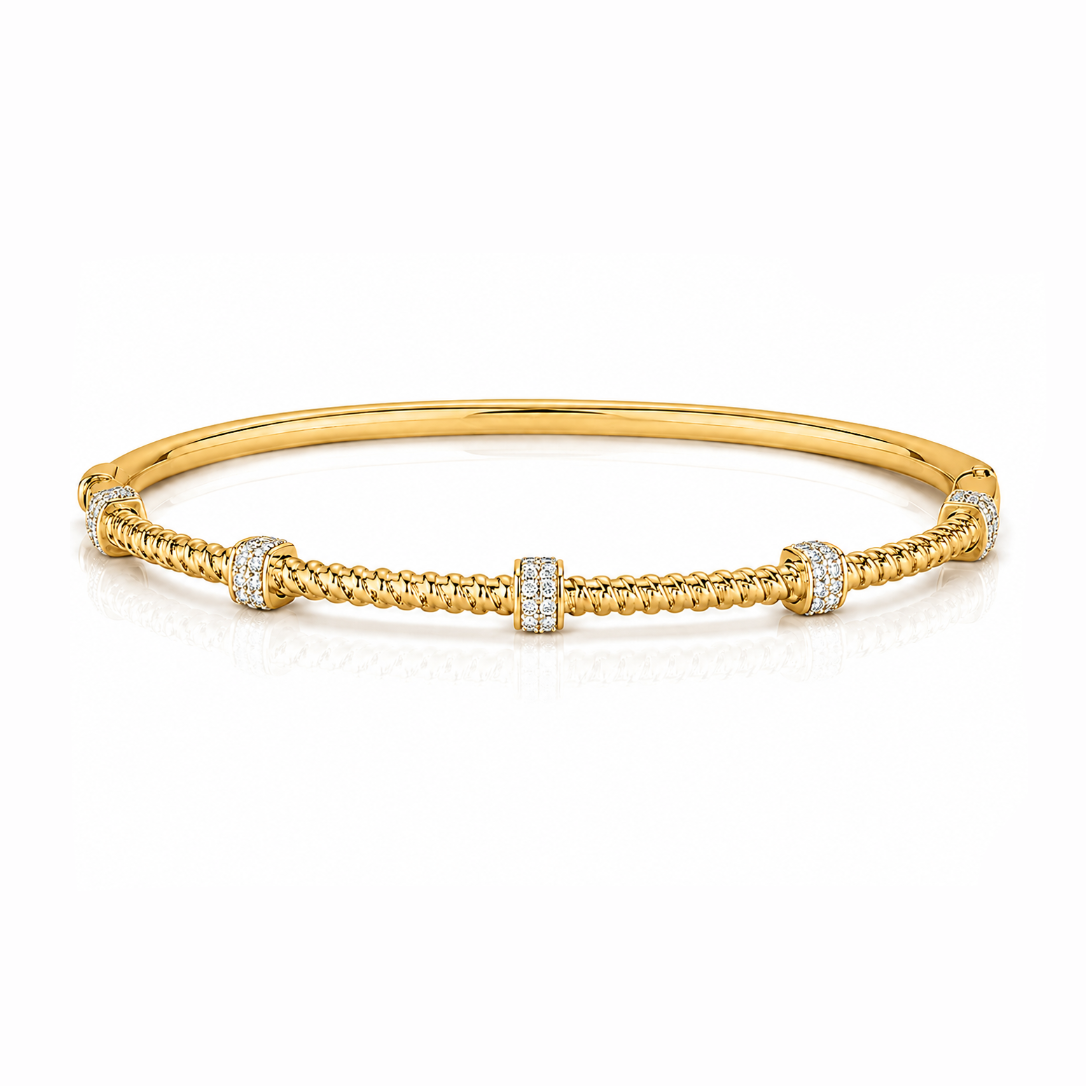 Diamond Bead Bangle