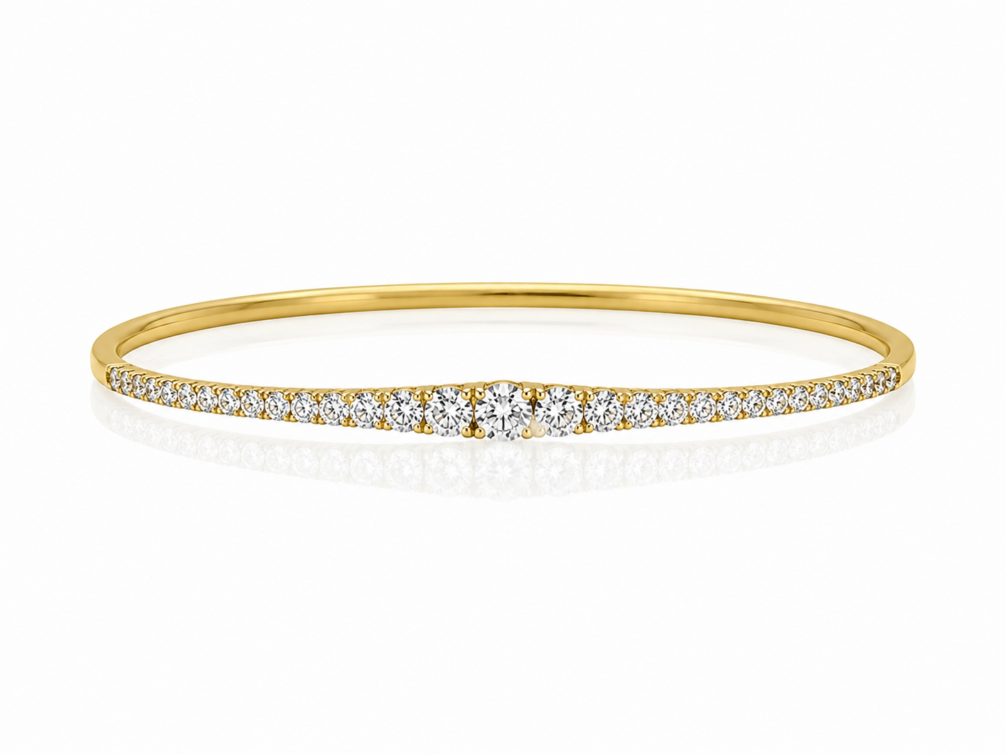 Graduated Diamond Bendy Bangle