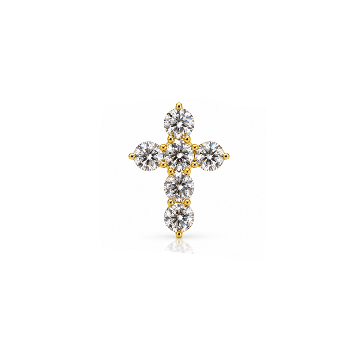 Diamond Midi Cross Pendant