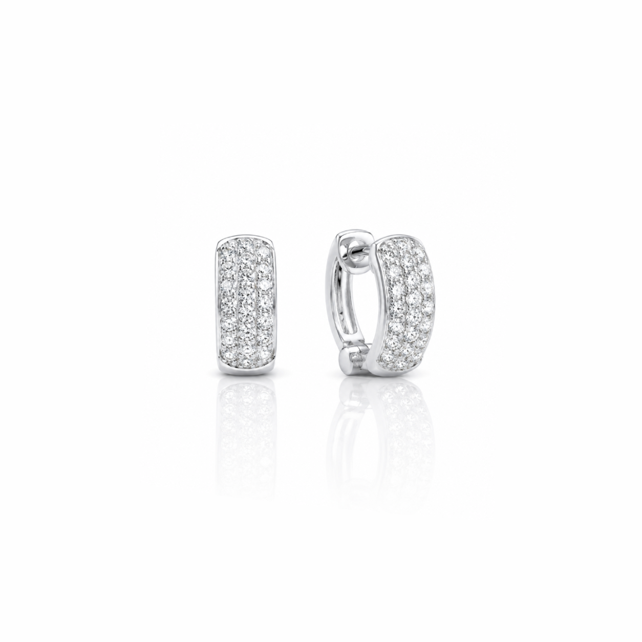 Pavé Diamond Mini Huggies